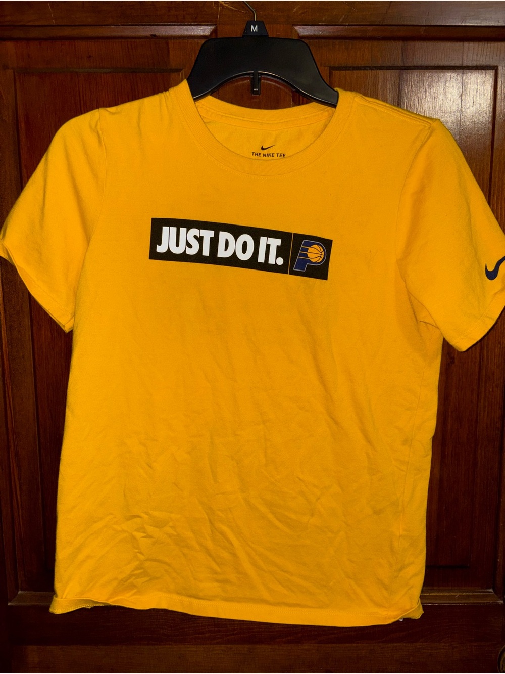 Kid’s Nike "Just Do It." Indiana Pacers Yellow Tee